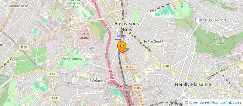 localisation de l'entreprise LE MOULIN D'ANGE ROSNY SOUS BOIS à ROSNY-SOUS-BOIS