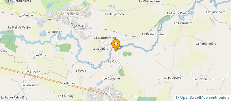 localisation de l'entreprise LE MOULIN.D.B à GRAZAY