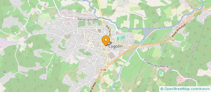 localisation de l'entreprise LE MOULIN D'EAU  COGOLIN