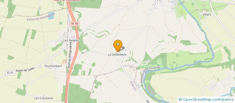 localisation de l'entreprise LE MOULIN D'HELIOS à VERTEUIL-SUR-CHARENTE