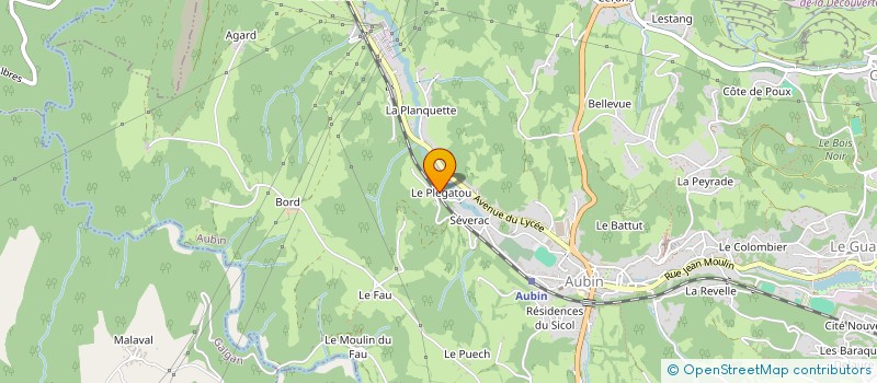 localisation de l'entreprise LE MOULIN D'OLT  AUBIN