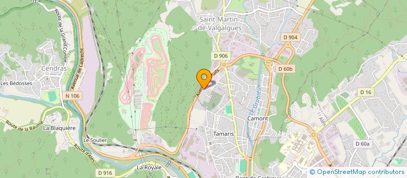 localisation de l'entreprise LE MOULIN D'OR  SAINT-MARTIN-DE-VALGALGUES