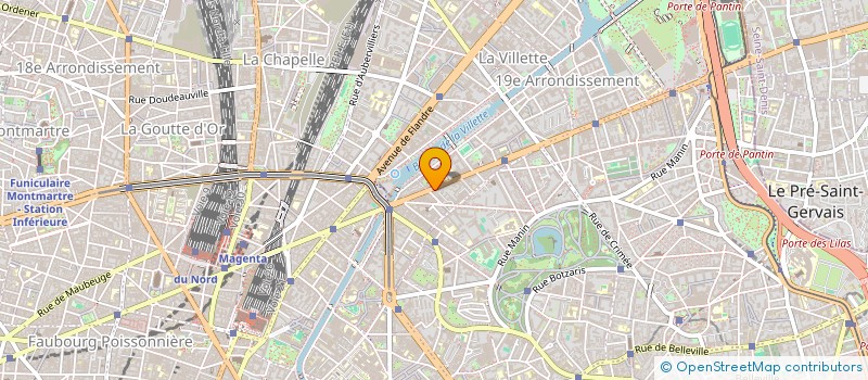 localisation de l'entreprise LE MOULIN D OR  PARIS