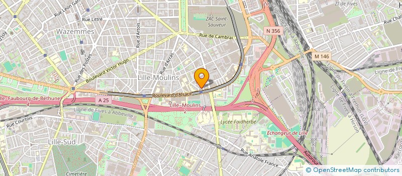 localisation de l'entreprise LE MOULIN D'OR à LILLE