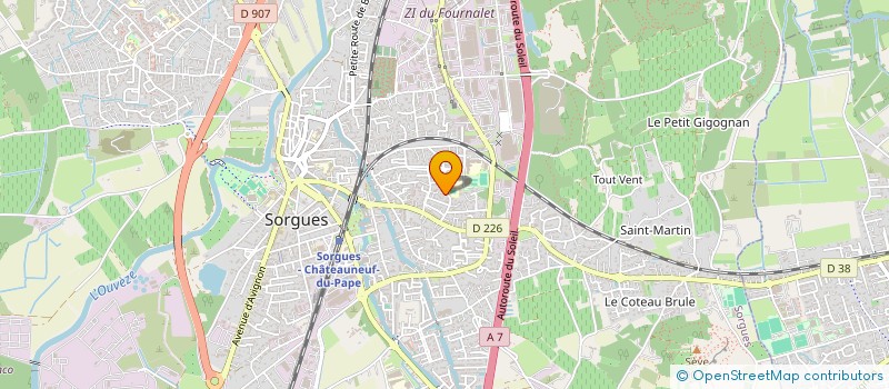 localisation de l'entreprise LE MOULIN D'OR  SORGUES