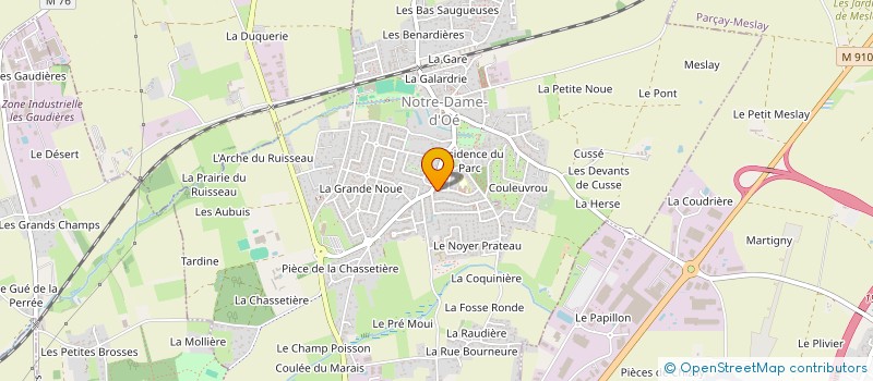 localisation de l'entreprise LE MOULIN D'OZ  NOTRE-DAME-D'OE