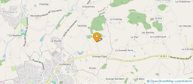 localisation de l'entreprise LE MOULIN DE BEAUREVERT  MORNAND-EN-FOREZ