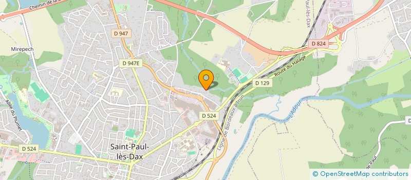 localisation de l'entreprise LE MOULIN DE CABANNE  SAINT-PAUL-LES-DAX