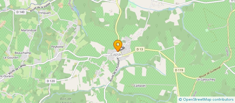 localisation de l'entreprise LE MOULIN DE CANTELOUP  CAPIAN