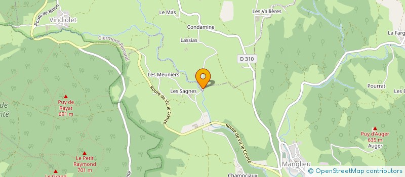 localisation de l'entreprise LE MOULIN DE CHAMPRIAT  SALLEDES