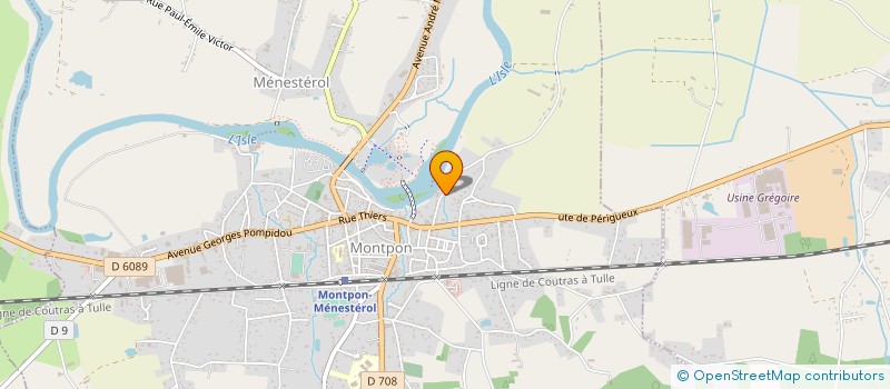 localisation de l'entreprise LE MOULIN DE CHANT D'EAU  MONTPON-MENESTEROL