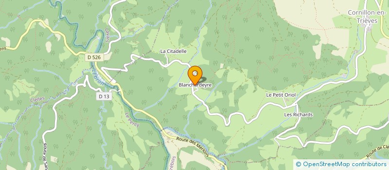 localisation de l'entreprise LE MOULIN DE CHARDEYRE  MENS