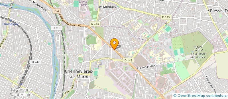 localisation de l'entreprise LE MOULIN DE CHENNEVIERES  CHENNEVIERES-SUR-MARNE