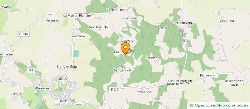 localisation de l'entreprise LE MOULIN DE COET DIQUEL  BUBRY