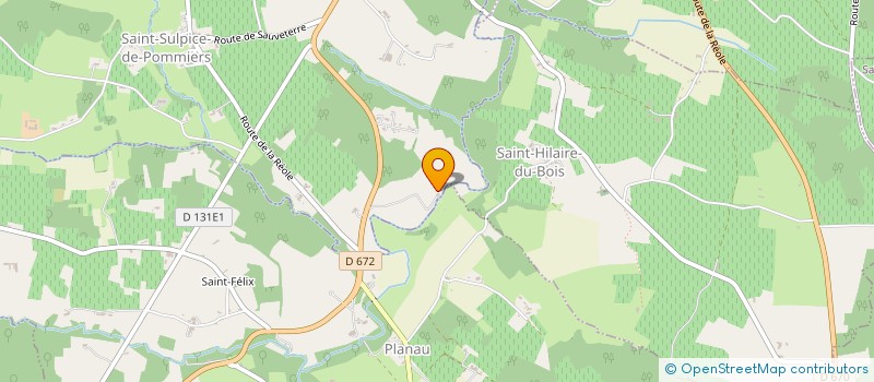 localisation de l'entreprise LE MOULIN DE COUBIE  SAINT-FELIX-DE-FONCAUDE