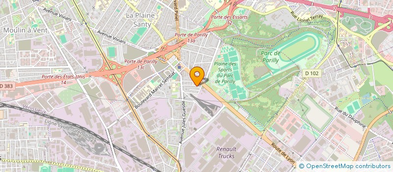 localisation de l'entreprise LE MOULIN DE COUSANCE  VENISSIEUX