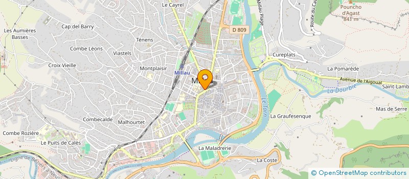 localisation de l'entreprise LE MOULIN DE CREISSELS à MILLAU