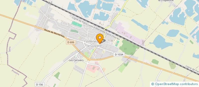 localisation de l'entreprise LE MOULIN DE CROTTEFOU  VILLENEUVE-LA-GUYARD