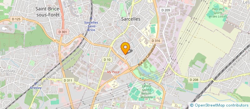 localisation de l'entreprise LE MOULIN DE CROUZET à SARCELLES