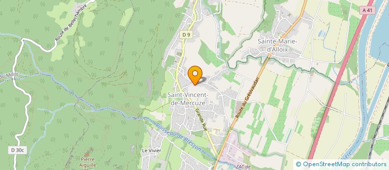 localisation de l'entreprise LE MOULIN DE DAMIEN à SAINT-VINCENT-DE-MERCUZE