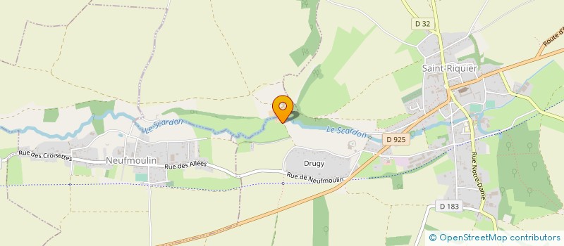 localisation de l'entreprise LE MOULIN DE DRUGY  SAINT-RIQUIER