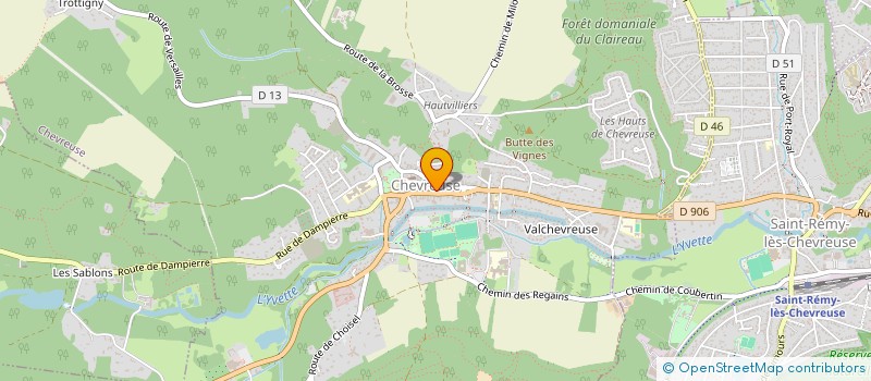 localisation de l'entreprise LE MOULIN DE GABI  CHEVREUSE