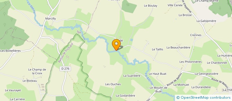 localisation de l'entreprise LE MOULIN DE GEMAGES à VAL-AU-PERCHE