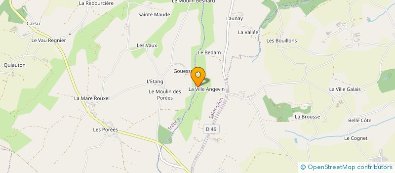 localisation de l'entreprise LE MOULIN DE GLENN  SAINT-GLEN