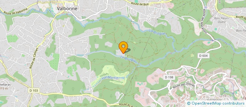 localisation de l'entreprise LE MOULIN DE L'ANGE  VALBONNE