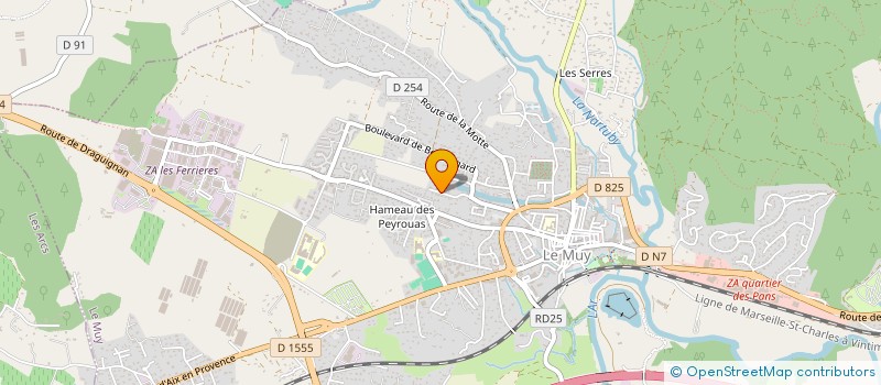 localisation de l'entreprise LE MOULIN DE L'ARGENS  LE MUY