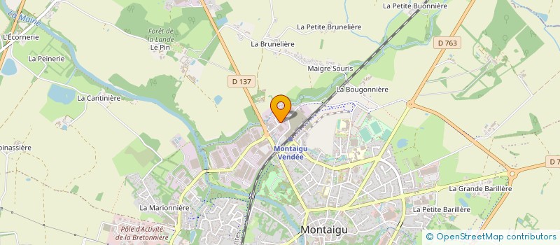 localisation de l'entreprise LE MOULIN DE L'EGAULT à MONTAIGU-VENDEE