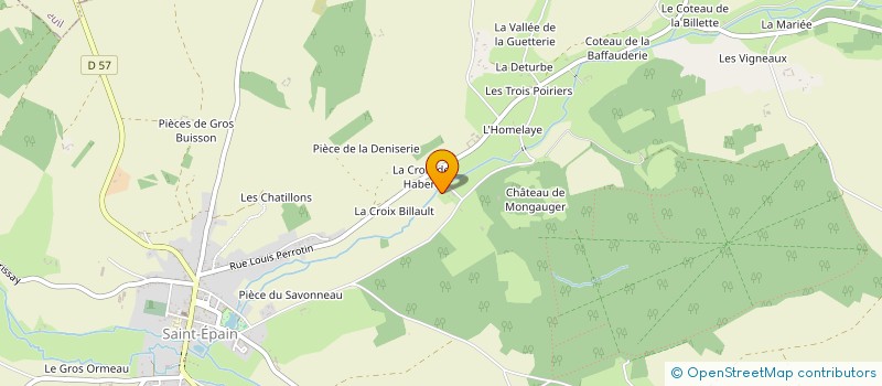 localisation de l'entreprise LE MOULIN DE L'ETANG  SAINT-EPAIN