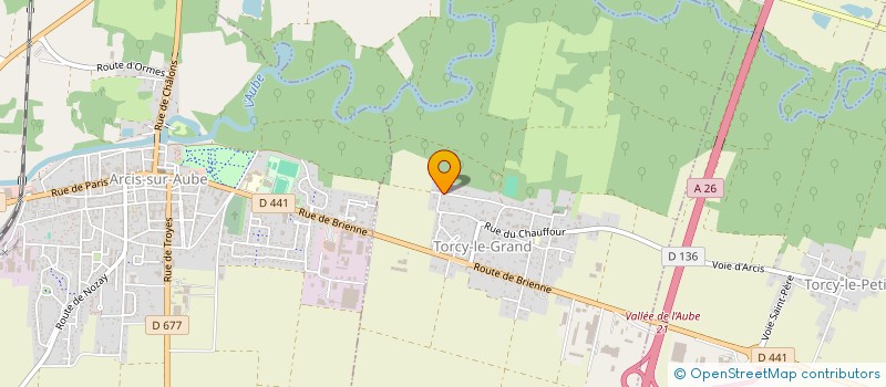 localisation de l'entreprise LE MOULIN DE L'HERBISSONNE  TORCY-LE-GRAND