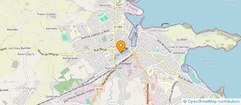 localisation de l'entreprise LE MOULIN DE L'ISLE  PAIMPOL