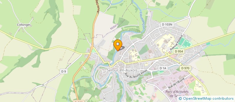 localisation de l'entreprise LE MOULIN DE L'O  SEMUR-EN-AUXOIS