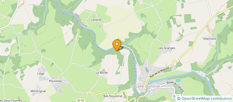 localisation de l'entreprise LE MOULIN DE LA BARDE à SAINT-SULPICE-LE-DUNOIS