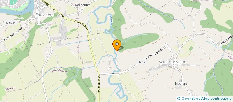 localisation de l'entreprise LE MOULIN DE LA DAME  SAINT-CHRISTAUD