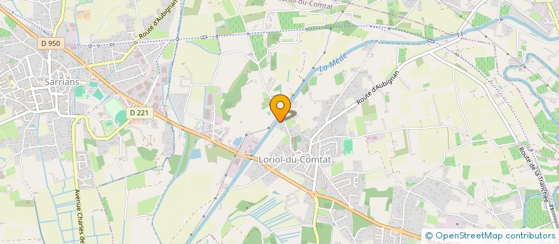 localisation de l'entreprise LE MOULIN DE LA GALETTE  LORIOL-DU-COMTAT