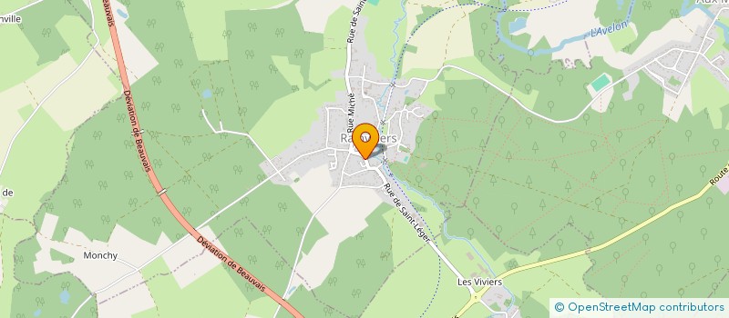 localisation de l'entreprise LE MOULIN DE LA GALETTE  RAINVILLERS