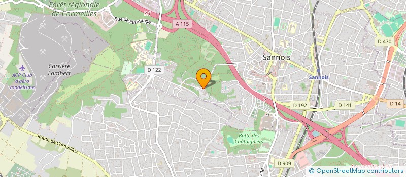 localisation de l'entreprise LE MOULIN DE LA GALETTE  SANNOIS