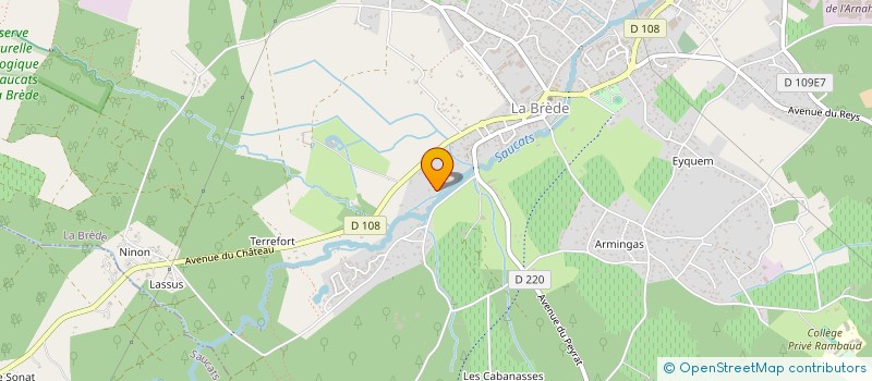 localisation de l'entreprise LE MOULIN DE LA MOLLE à LA BREDE