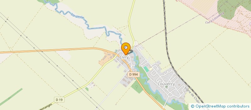 localisation de l'entreprise LE MOULIN DE LA VIE  LIVRY-LOUVERCY