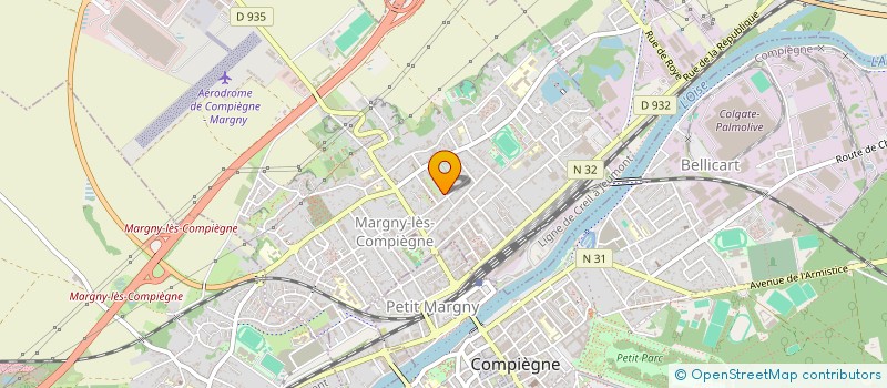 localisation de l'entreprise LE MOULIN DE LOBELYAN  MARGNY-LES-COMPIEGNE