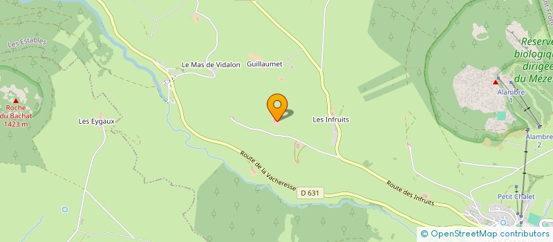 localisation de l'entreprise LE MOULIN DE MALOSSE  LES ESTABLES