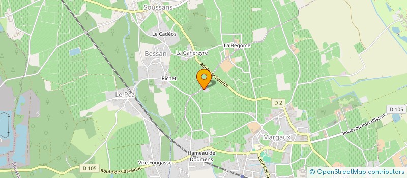 localisation de l'entreprise LE MOULIN DE MARGAUX  MARGAUX-CANTENAC