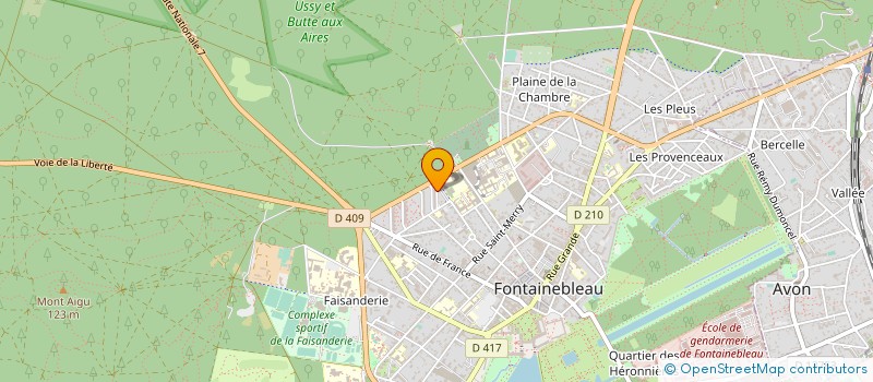 localisation de l'entreprise LE MOULIN DE MATHIL'DE à FONTAINEBLEAU