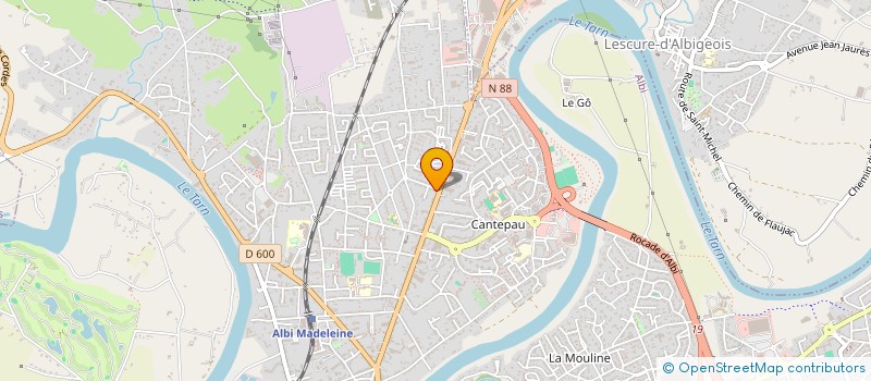localisation de l'entreprise LE MOULIN DE MOULINOT à ALBI