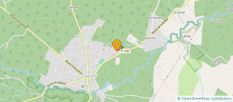 localisation de l'entreprise LE MOULIN DE PAVIN  SAUCATS