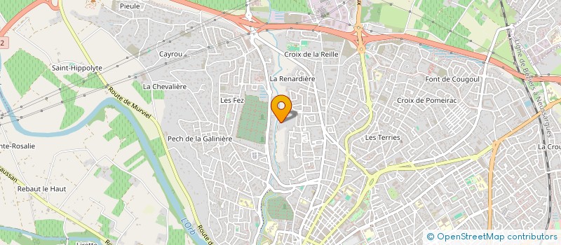 localisation de l'entreprise LE MOULIN DE PRADINES LE BAS  BEZIERS