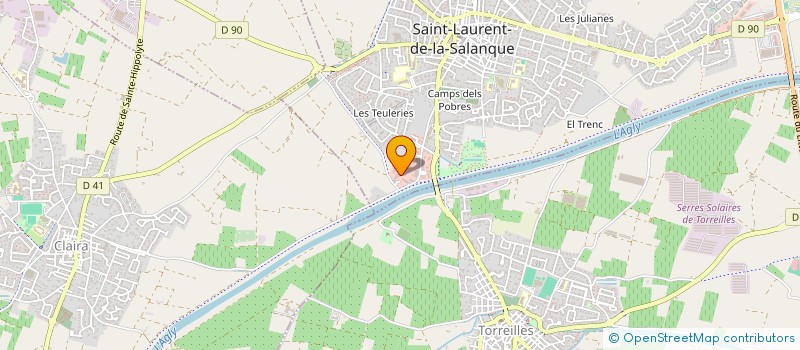 localisation de l'entreprise LE MOULIN DE SABLES à SAINT-LAURENT-DE-LA-SALANQUE